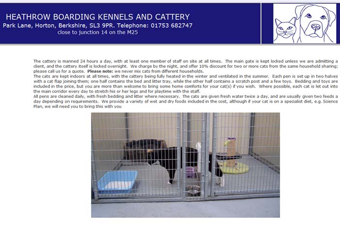 cattery near heathrow